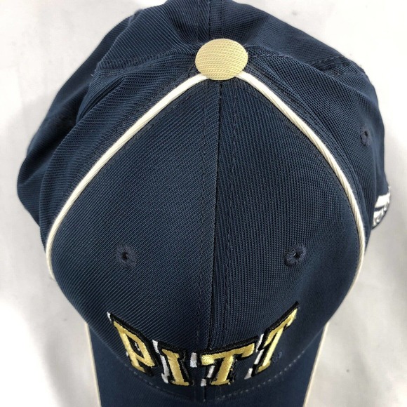 Adidas University of Pittsburgh Pitt Panthers Baseball Cap Hat Embroidered S/M - Picture 6 of 12